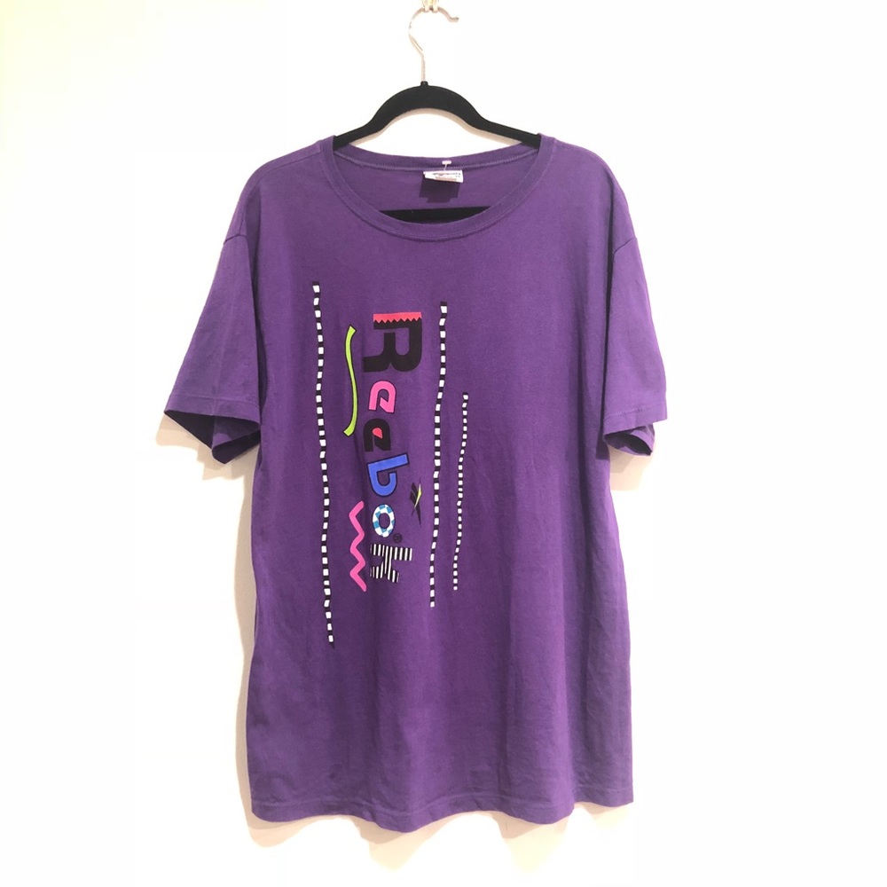 Reebok Vintage 90's T shirt Purple Oversize
